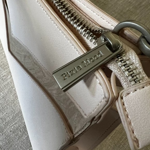 NWT Light Pink Pixie Mood Bag with Transparent Strip NEW Vegan Leather - Picture 4 of 13